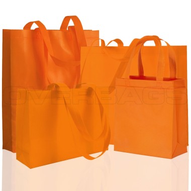 BORSA SHOPPER SACCHETTO DI TESSUTO TNT ARANCIO