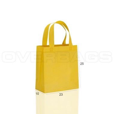 BORSA SHOPPER SACCHETTO DI TESSUTO TNT GIALLO