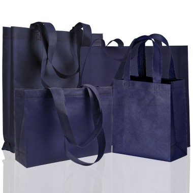 BORSA SHOPPER SACCHETTO DI TESSUTO TNT BLU