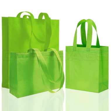 BORSA SHOPPER SACCHETTO DI TESSUTO TNT VERDE MELA