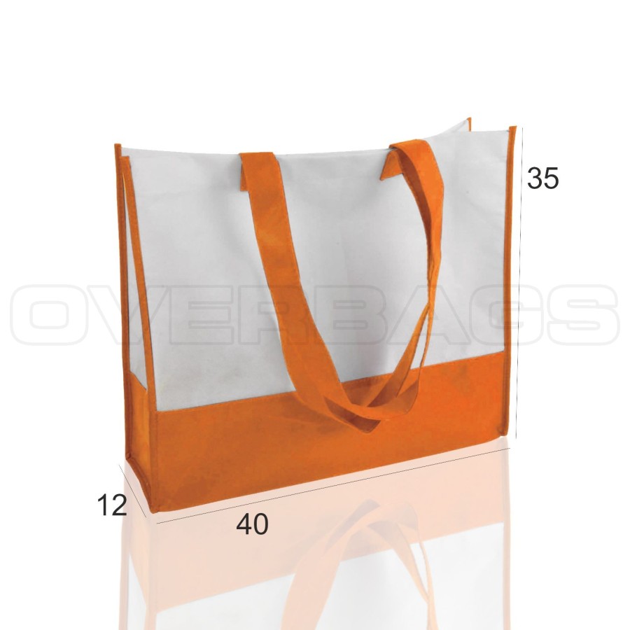 BORSA SHOPPER SACCHETTO DI TESSUTO TNT CM 40X12X35